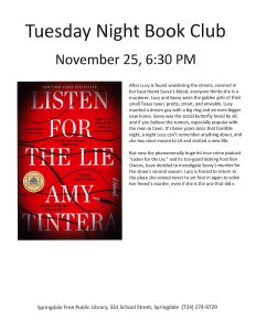 November: Tuesday Night Book Club