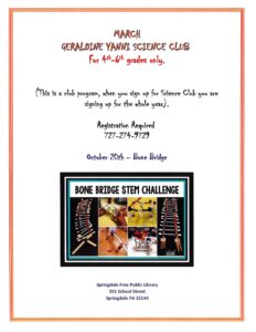 October-Geraldine Yanni Science Club