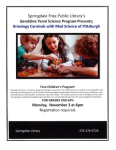 November-Geraldine Yanni Science Program