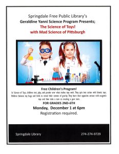 December-Geraldine Yanni Science Program