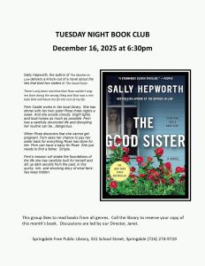December-Tuesday Night Book Club