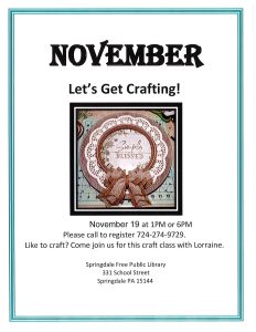 November-Craft Class