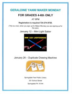 January-Maker Monday