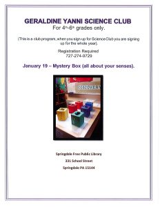 January – Science Club