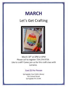 March-Craft Class