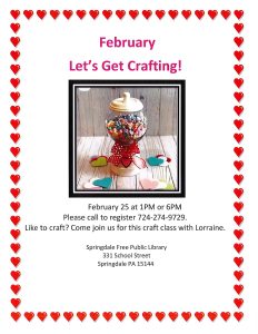 February: Craft Class