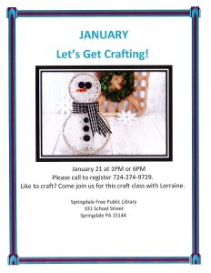 January-Craft Class