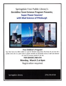 March-Geraldine Yanni Science Program