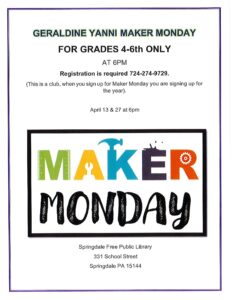 April-Geraldine Yanni Maker Monday