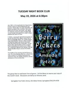 May-Tuesday Night Book Club