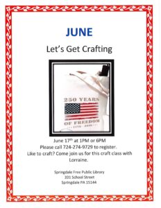 June-Let’s Get Crafting