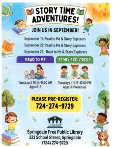2026 Story Time -Starts September 15th