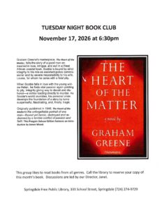 November-Tuesday Night Book Club